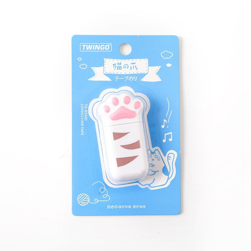 Kitten paw correction white-out tape - cats - eraser - kawaii - school supplies - stationery