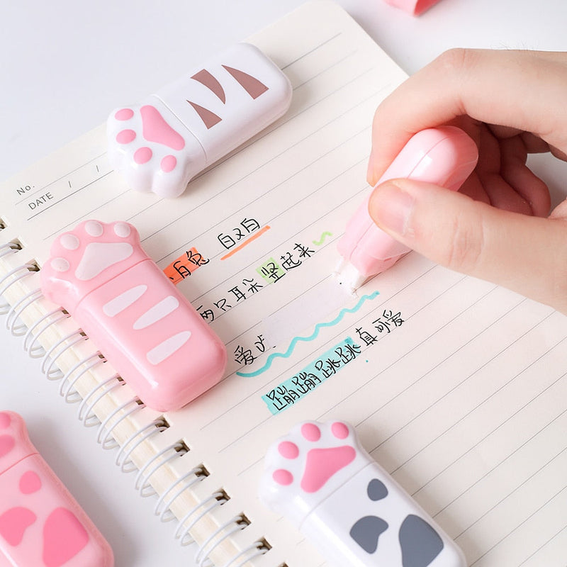 Kitten paw correction white-out tape - cats - eraser - kawaii - school supplies - stationery