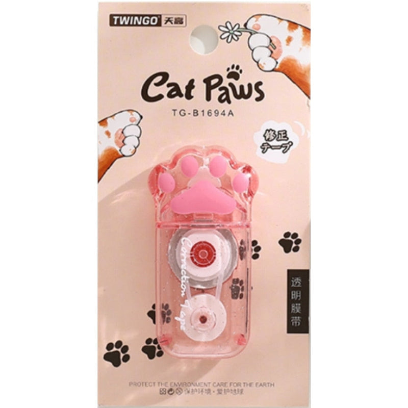 Kitten paw correction white-out tape - cats - eraser - kawaii - school supplies - stationery