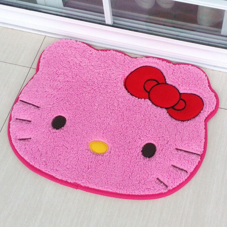 Kitty bathroom mats - bath - floor mat - hello kitty - home decor - kawaii