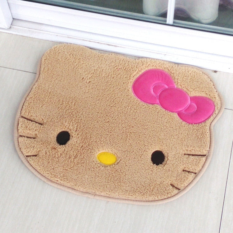 Kitty bathroom mats - bath - floor mat - hello kitty - home decor - kawaii