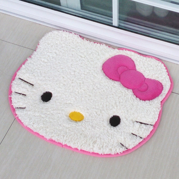 Kitty bathroom mats - bath - floor mat - hello kitty - home decor - kawaii