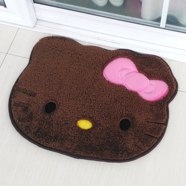 Kitty bathroom mats - bath - floor mat - hello kitty - home decor - kawaii