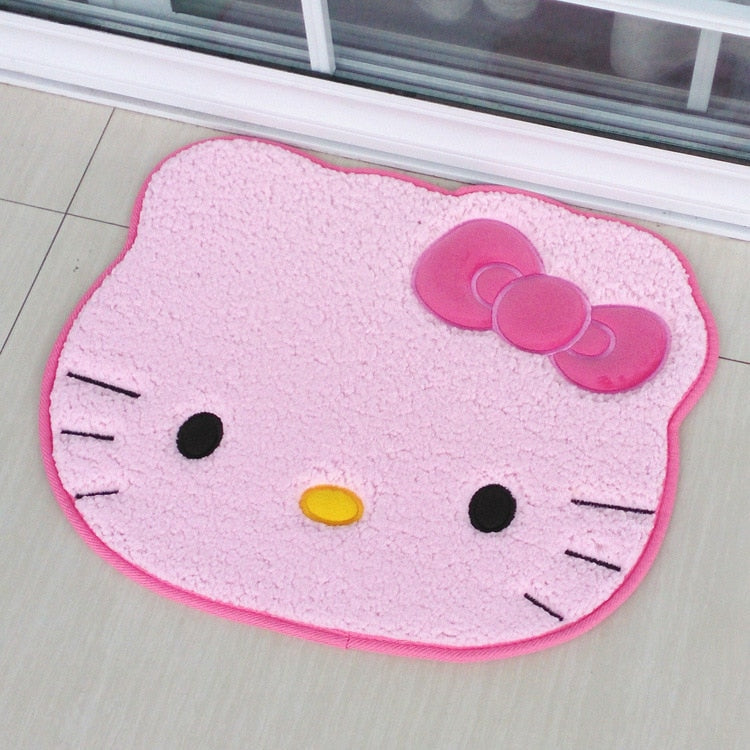 Kitty bathroom mats - bath - floor mat - hello kitty - home decor - kawaii