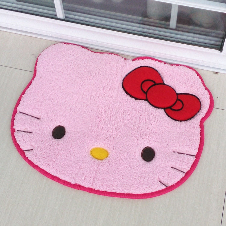 Kitty bathroom mats - bath - floor mat - hello kitty - home decor - kawaii