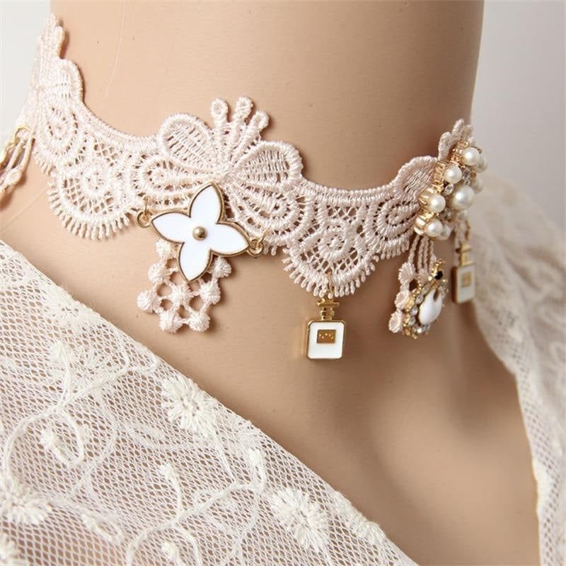 Lady in lace collar - accessories - choker - chokers - collar - collars