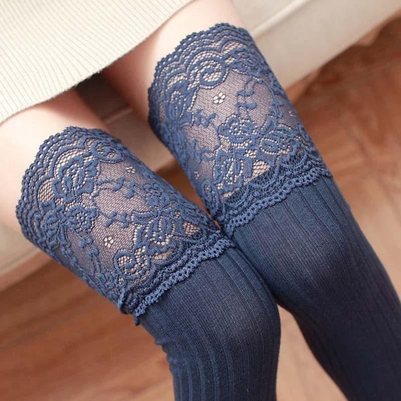Lady Lace Stockings - high socks, knee socks, lace socks, long socks, sock Kawaii Babe