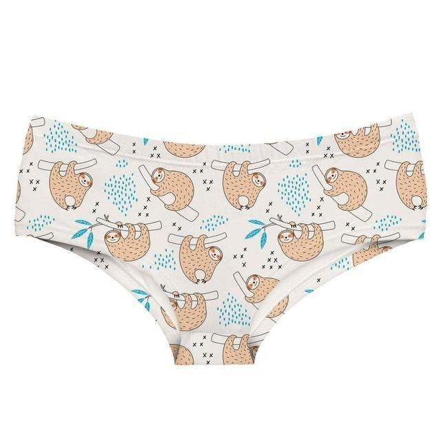 Lazy sloth panties - briefs - lingerie - panties - panty - sloth