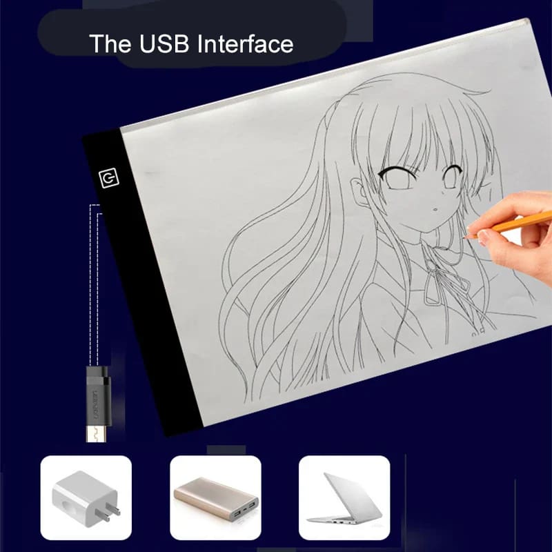 Kawaii led electronic light up lighted sketch book memo pad