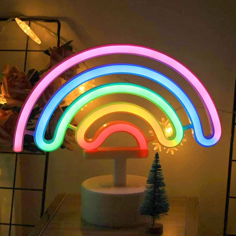 Kawaii led rainbow desk lamp lighting pride