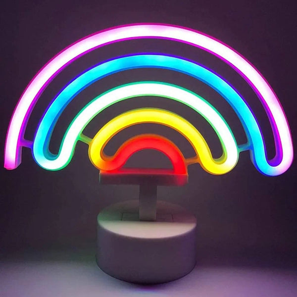 Kawaii led rainbow desk lamp lighting pride