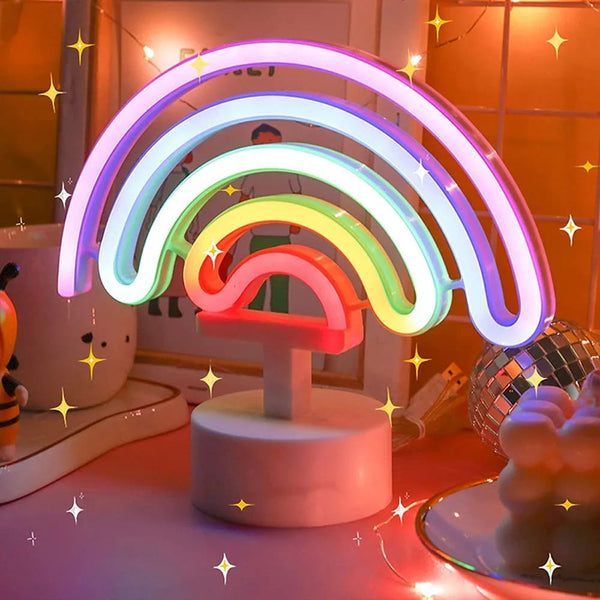 Kawaii led rainbow desk lamp lighting pride