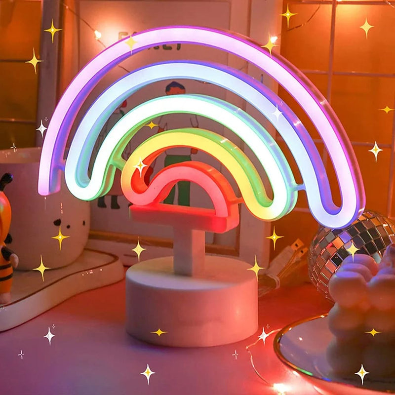 Kawaii led rainbow desk lamp lighting pride