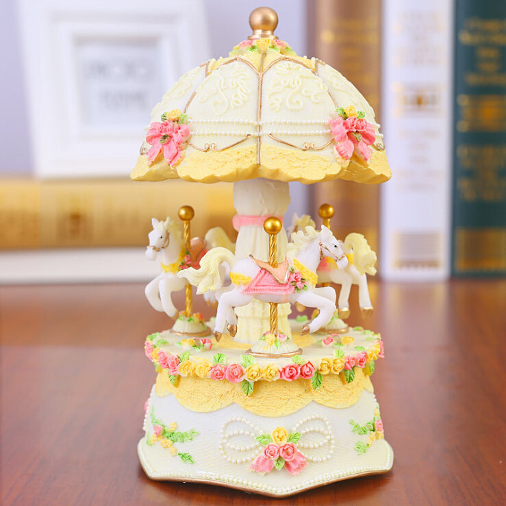 Light up carousel music box - carousel - fairykei - figure - figurine