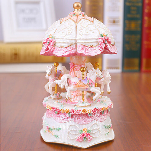 Light up carousel music box - carousel - fairykei - figure - figurine