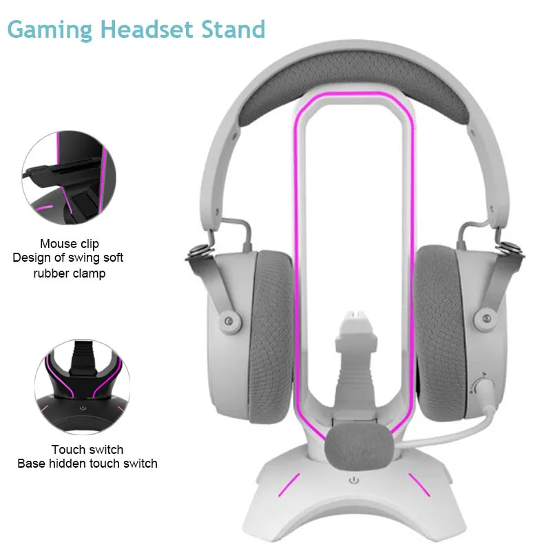 Light up headset display & dock - charging dock - headphone stand - headset display - led