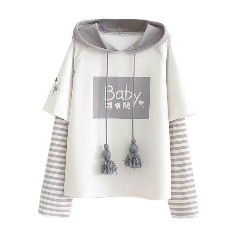 Little baby hoodie - baby - girl - babygirl - grey hoodie - harajuku