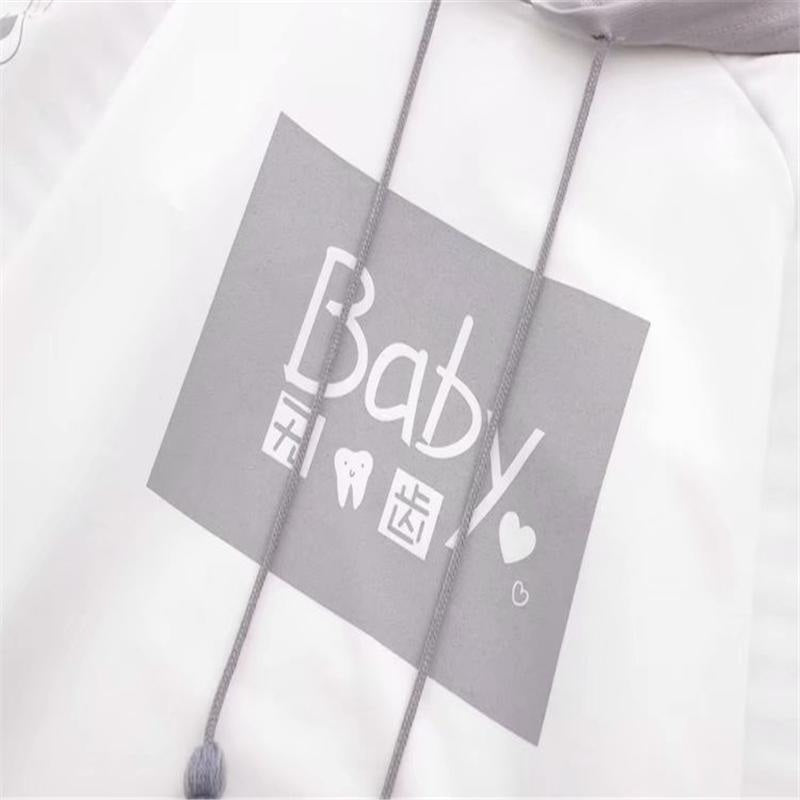 Little baby hoodie - baby - girl - babygirl - grey hoodie - harajuku