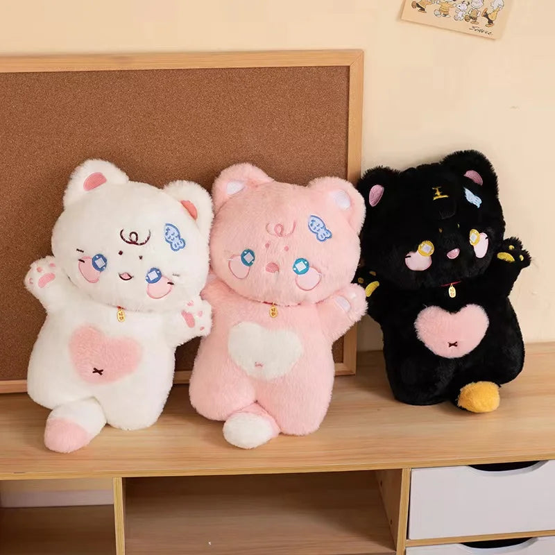 Kawaii little lucky kitty cat plush stuffed animals