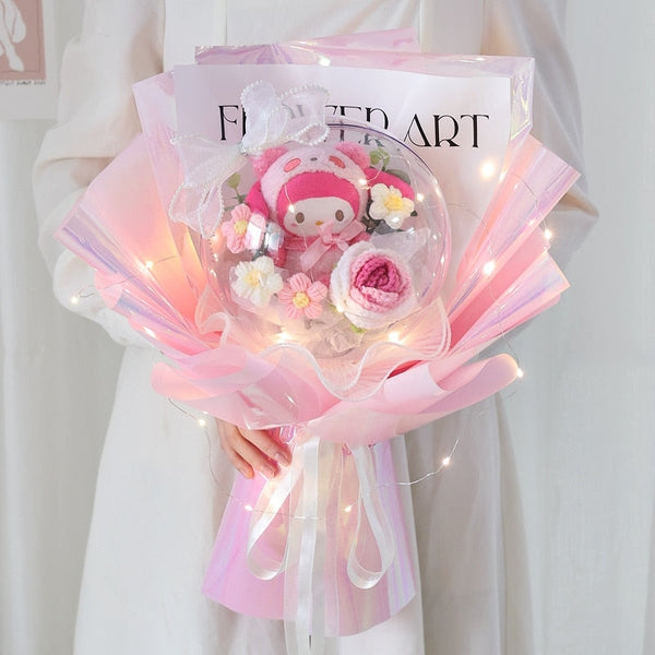 Luxury floral kawaii plush bouquets - flower bouquet - flowers - hello kitty -