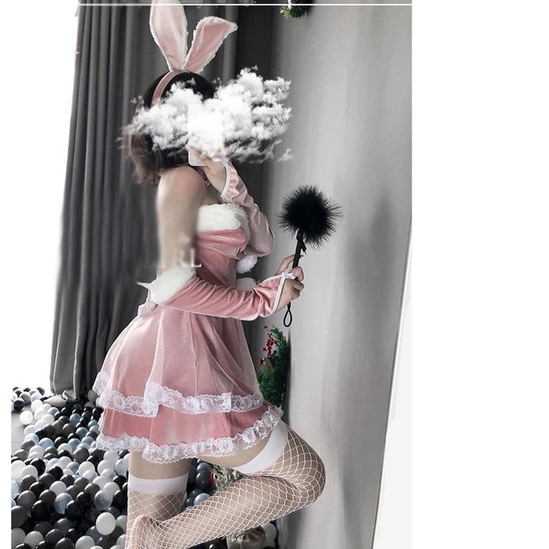Luxury santa bunny dress set - bunny - christmas - dress - cosplay - cosplaying
