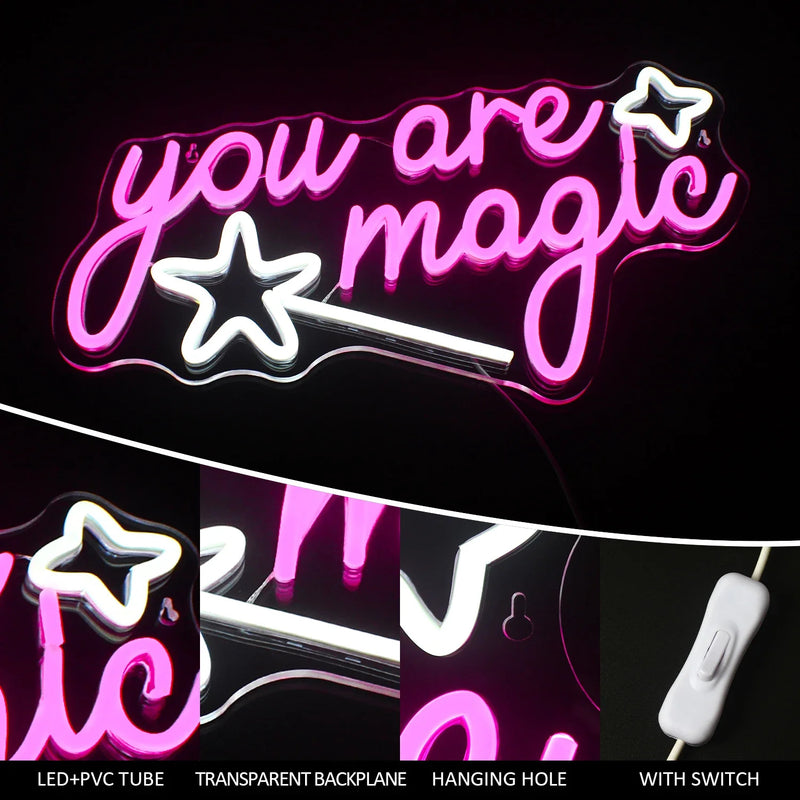 You are magic kawaii led sign - gaming - led - light up sign - lighting