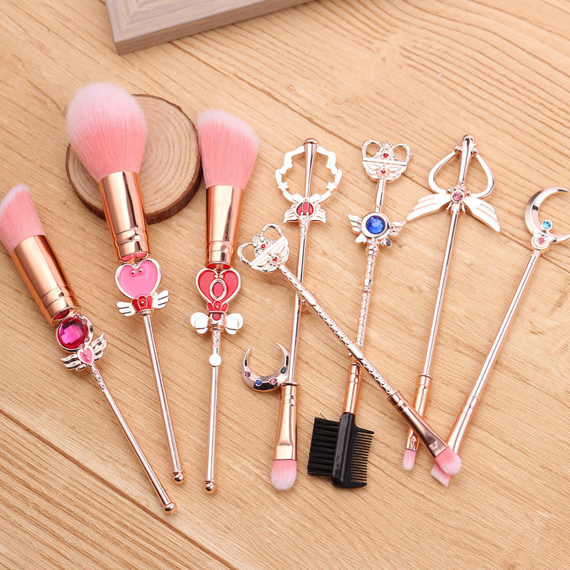 Magical girl full cosmetic set - blush brush - card captor sakura - cosmetic