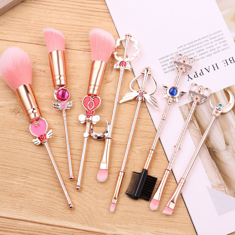 Magical girl full cosmetic set - blush brush - card captor sakura - cosmetic