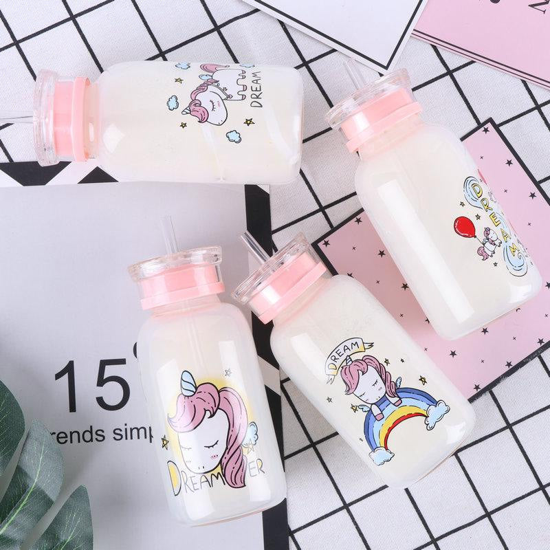 Magical girl glass bottles - baby bottles - drinking - glass - glasses