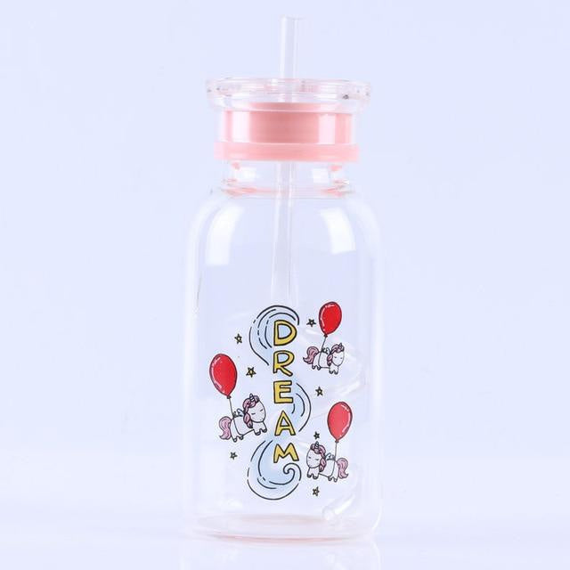 Magical girl glass bottles - baby bottles - drinking - glass - glasses