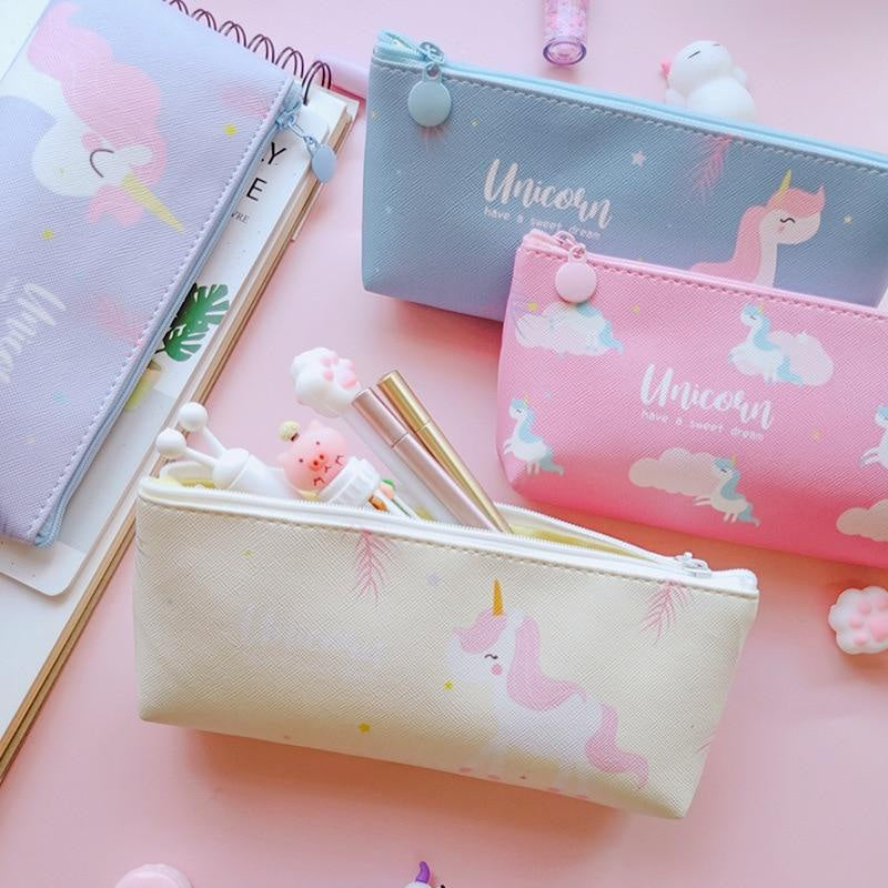 Kawaii magical mermaid stationary bag pencil case utility