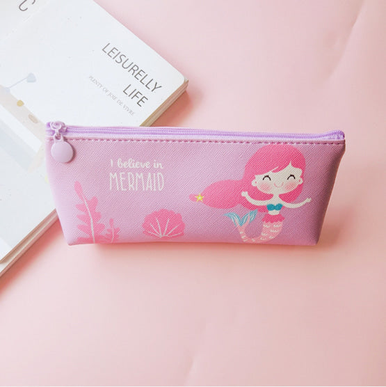 Kawaii magical mermaid stationary bag pencil case utility