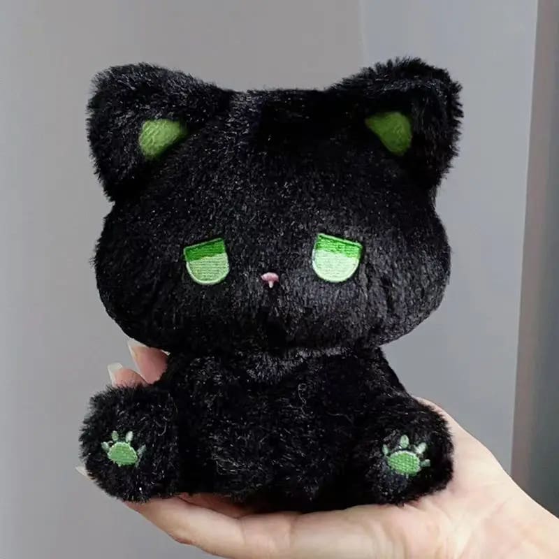 Kawaii melancholy sad stuffed animal bear plush embroidered