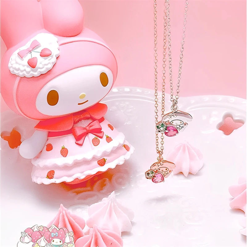 Kawaii my melody very strawberry jewel necklace