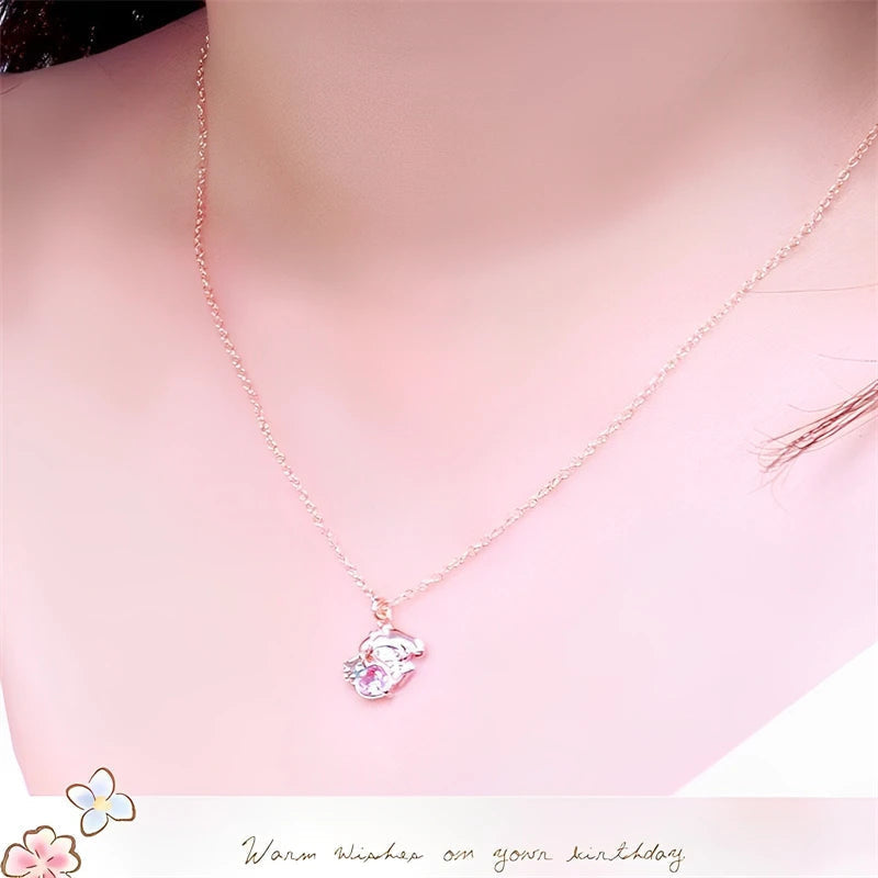 Kawaii my melody very strawberry jewel necklace