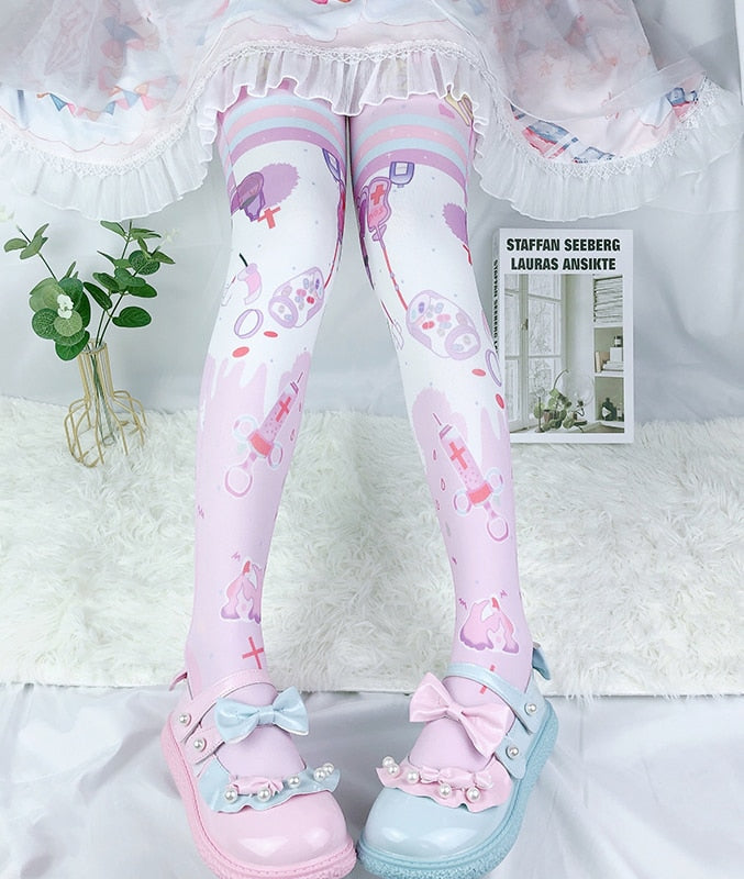 Kawaii menhera candy stockings fairy kei pastel socks