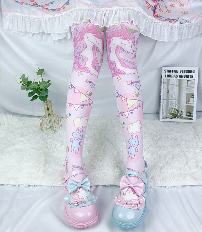 Kawaii menhera candy stockings fairy kei pastel socks