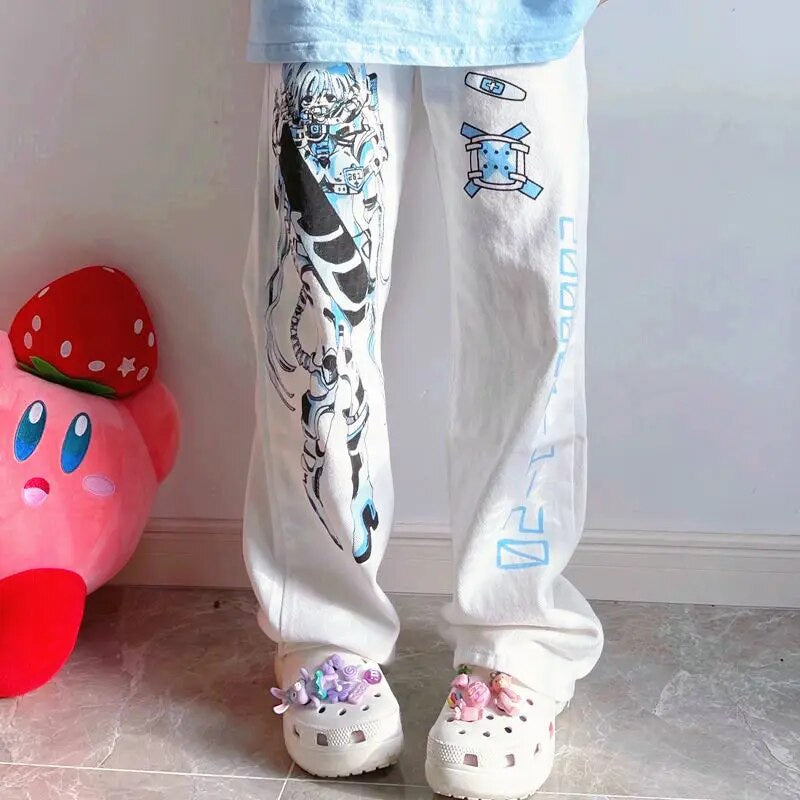 Menhera misery baggy pants - anime - kawaii - menhera - pants - pastel goth