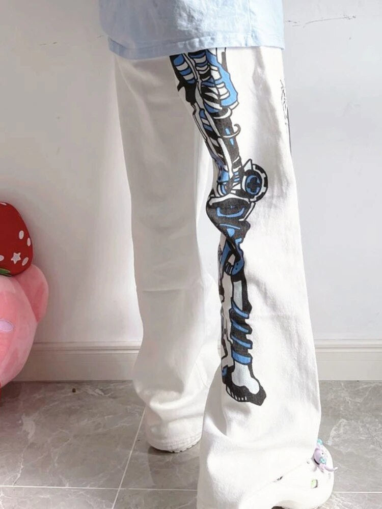 Menhera misery baggy pants - anime - kawaii - menhera - pants - pastel goth