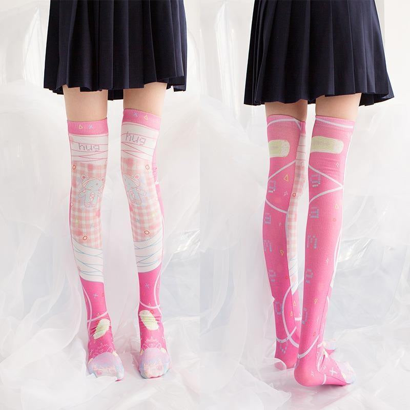 Menhera stockings - fairy kei - kawaii - knee socks - menhera - pastel