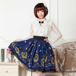 Midnight astrology skirt - dieselpunk - egl - gothic lolita - dress