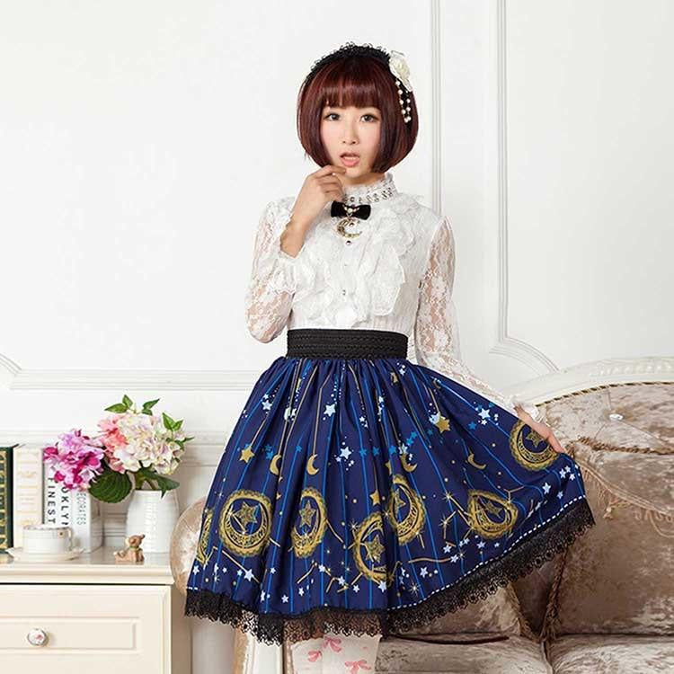 Midnight astrology skirt - dieselpunk - egl - gothic lolita - dress