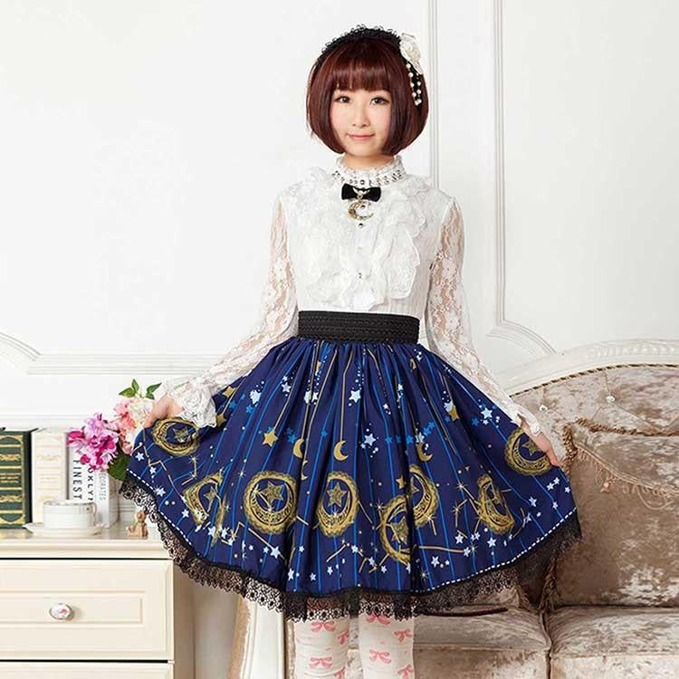 Midnight astrology skirt - dieselpunk - egl - gothic lolita - dress