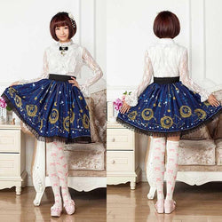 Midnight astrology skirt - dieselpunk - egl - gothic lolita - dress