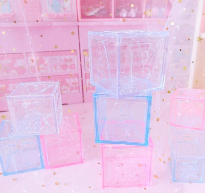 Milky block storage - blocks - building - fairy kei - home decor - decorations