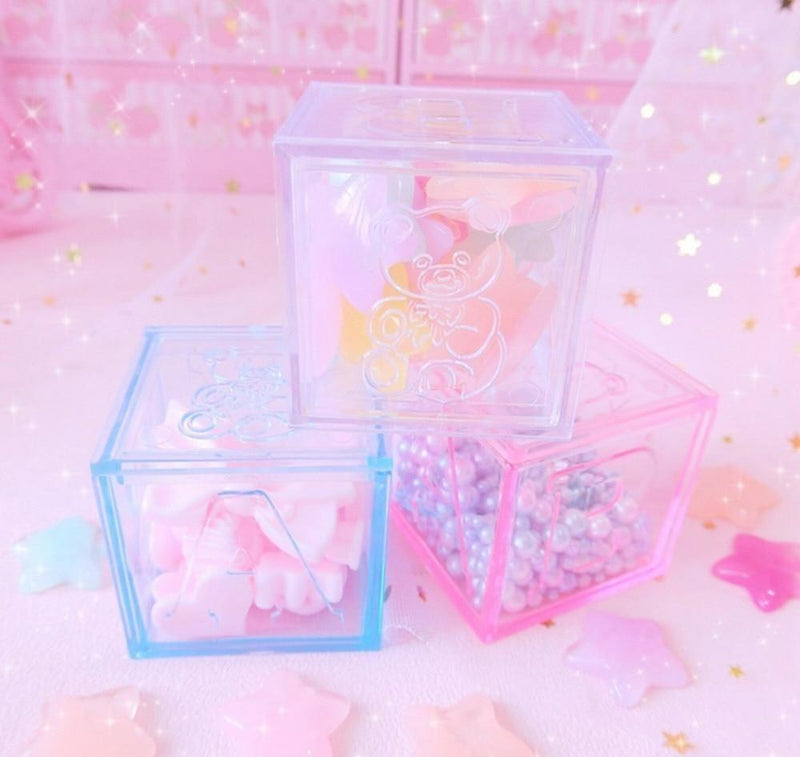 Milky block storage - blocks - building - fairy kei - home decor - decorations