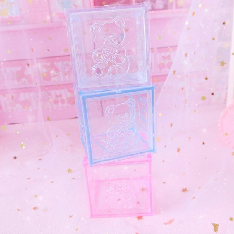 Milky block storage - blocks - building - fairy kei - home decor - decorations