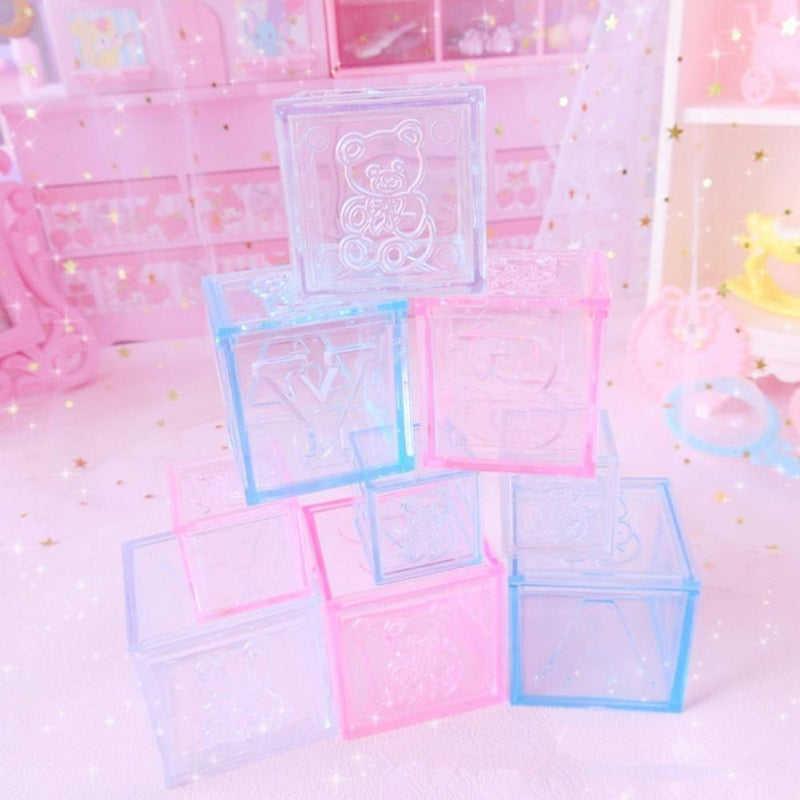 Milky block storage - blocks - building - fairy kei - home decor - decorations