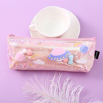 Milky galaxy cosmetic bag - cosmetic bags - fairy kei - galaxy - jewelry - outer space