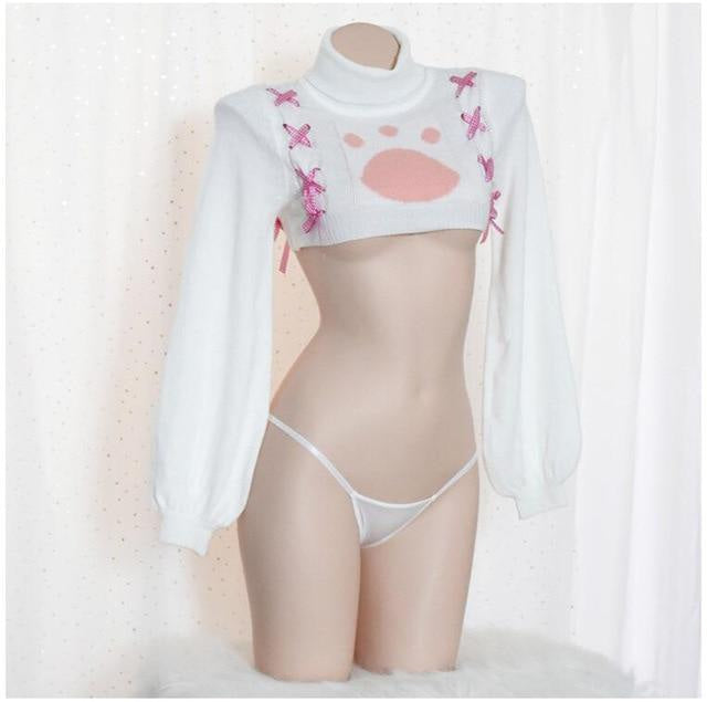 Mini neko lingerie set - cat paw - paws - cosplay - cosplaying - costume